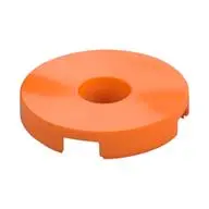 FLAT TILE 2X2 ROUND W. HOLE Ø4.85