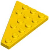 Yellow Wedge, Plate 6 x 4 Right