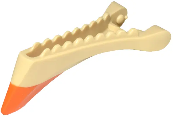 Tan Skimwing Jaw Lower with Orange Fin Pattern
