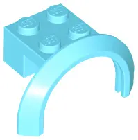 Medium Azure Vehicle, Mudguard 4 x 2 1/2 x 1 2/3 with Arch Round