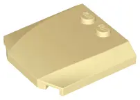 Tan Wedge 4 x 4 x 2/3 Triple Curved