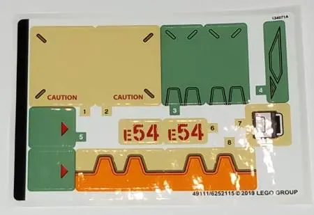 Sticker Sheet for Set 75974 - (49111/6252115)
