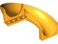 Bright Light Orange Slide Playground 7 x 12 x 8 1/3 Curved 180 degrees