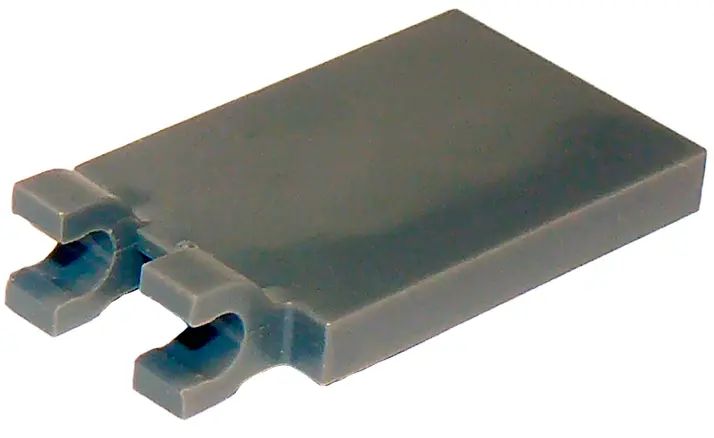 Dark Bluish Gray Tile, Modified 2 x 3 with 2 U Clips