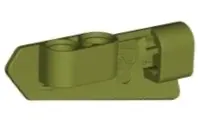 Olive Green Technic, Panel Fairing #21 Very Small Smooth, Side B