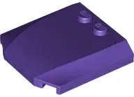Dark Purple Wedge 4 x 4 x 2/3 Triple Curved