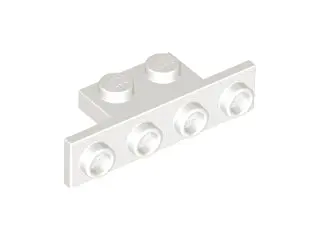 White Bracket 1 x 2 - 1 x 4