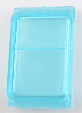 Trans-Light Blue Glass for Train Door with Lip on Top and Bottom