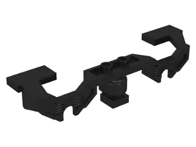 Black Train Motor 9V Decorative Side with Open Hub Points (fits RC Train Motor) - Stepped Ends