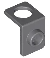 Dark Bluish Gray Minifigure Neck Bracket with Back Stud - Thin Back Wall