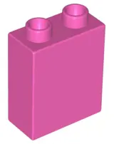 Dark Pink Duplo, Brick 1 x 2 x 2
