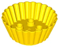 Yellow Duplo Cupcake / Muffin Cup with 2 x 2 Studs
