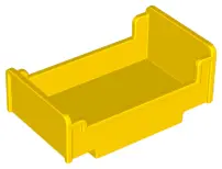 Yellow Duplo, Furniture Bed 3 x 5 x 1 2/3