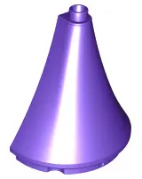 Dark Purple Duplo Roof Spire Half 4.5 x 2 x 4