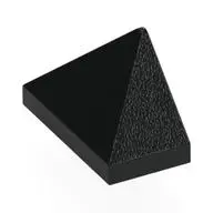 END RIDGED TILE 1X2/45°