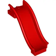 Red Duplo Slide Straight with Two Studs at Top End
