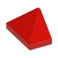 END RIDGED TILE 1X2/45°