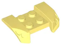 Bright Light Yellow Vehicle, Mudguard 2 x 4 with Headlights Overhang