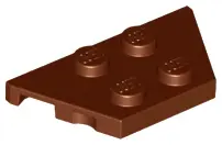 Reddish Brown Wedge, Plate 2 x 4
