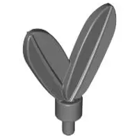 Dark Bluish Gray Minifigure, Plume Feathers with Small Pin