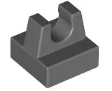 Dark Bluish Gray Tile, Modified 1 x 1 with Clip