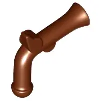 Reddish Brown Minifigure, Weapon Gun, Flintlock Pistol