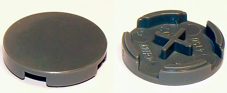 Dark Bluish Gray Tile, Round 2 x 2