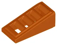 Dark Orange Slope 18 2 x 1 x 2/3 with Grille