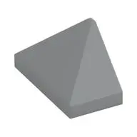 END RIDGED TILE 1X2/45°