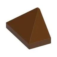 END RIDGED TILE 1X2/45°