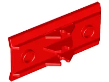 Red Vehicle, Spoiler / Plow Blade 6 x 3 with Hinge