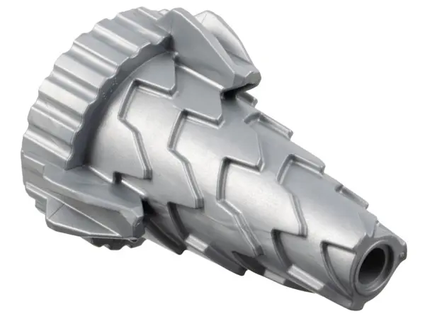 Flat Silver Cone Spiral Jagged - Step Drill