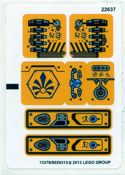 Sticker Sheet for Set 70002 - (13378/6029313)