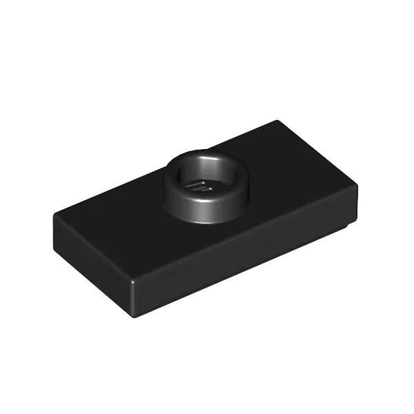 PLATE 1X2, W/ 1 KNOB