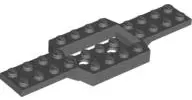 Dark Bluish Gray Vehicle, Base 4 x 12 x 3/4 with 2 x 4 Recessed Center with Smooth Underside
