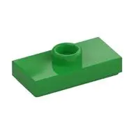 PLATE 1X2, W/ 1 KNOB