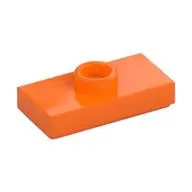 PLATE 1X2, W/ 1 KNOB