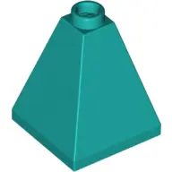 Dark Turquoise Slope 75 2 x 2 x 2 Quadruple Convex