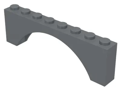 Dark Bluish Gray Arch 1 x 8 x 2