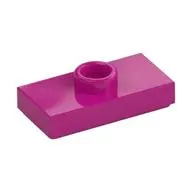 PLATE 1X2 W. 1 KNOB