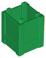 Green Container, Box 2 x 2 x 2 - Top Opening