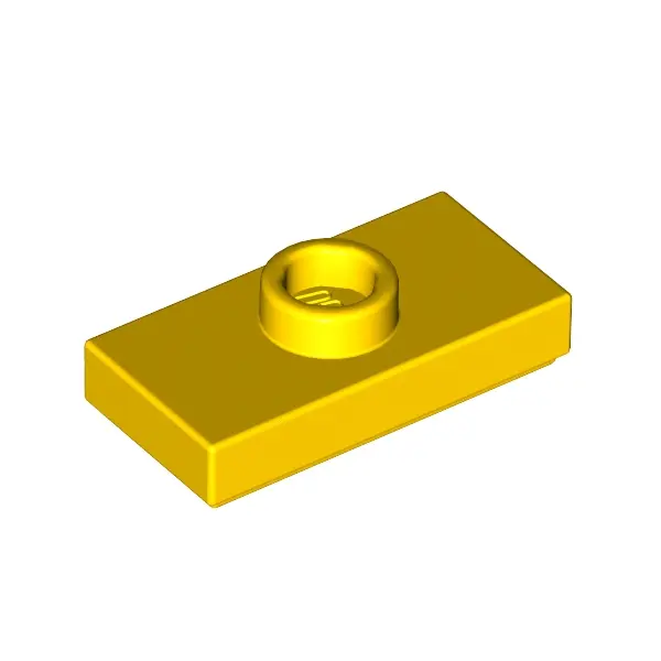 PLATE 1X2, W/ 1 KNOB