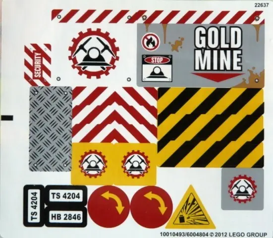 Sticker Sheet for Set 4204 - (10010493/6004804)