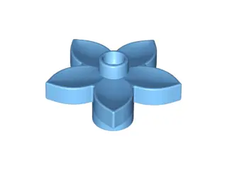 Medium Blue Duplo, Plant Flower with Stud