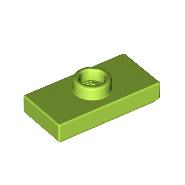PLATE 1X2, W/ 1 KNOB