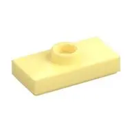 PLATE 1X2, W/ 1 KNOB