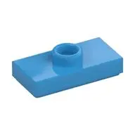 PLATE 1X2, W/ 1 KNOB