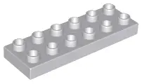 Light Bluish Gray Duplo, Plate 2 x 6