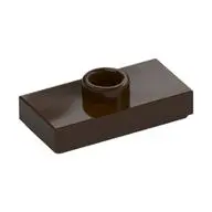 PLATE 1X2, W/ 1 KNOB