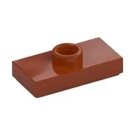 PLATE 1X2, W/ 1 KNOB
